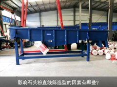 <b>影響石頭粉直線篩選型的因素有哪些？</b>